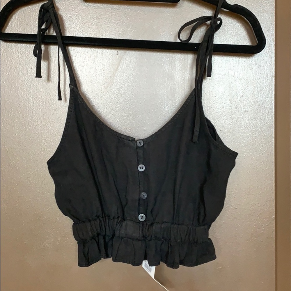 Black Zara Crop Top